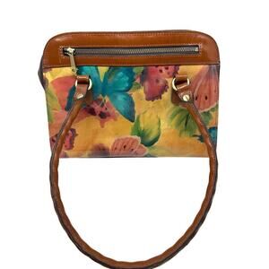 PATRICIA NASH Calvi Satchel Watercolor Butterfly Purse Heritage Collection